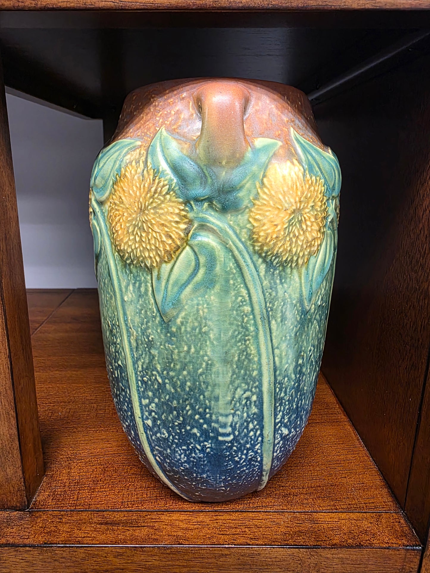 Roseville Sunflower Vase 494 10