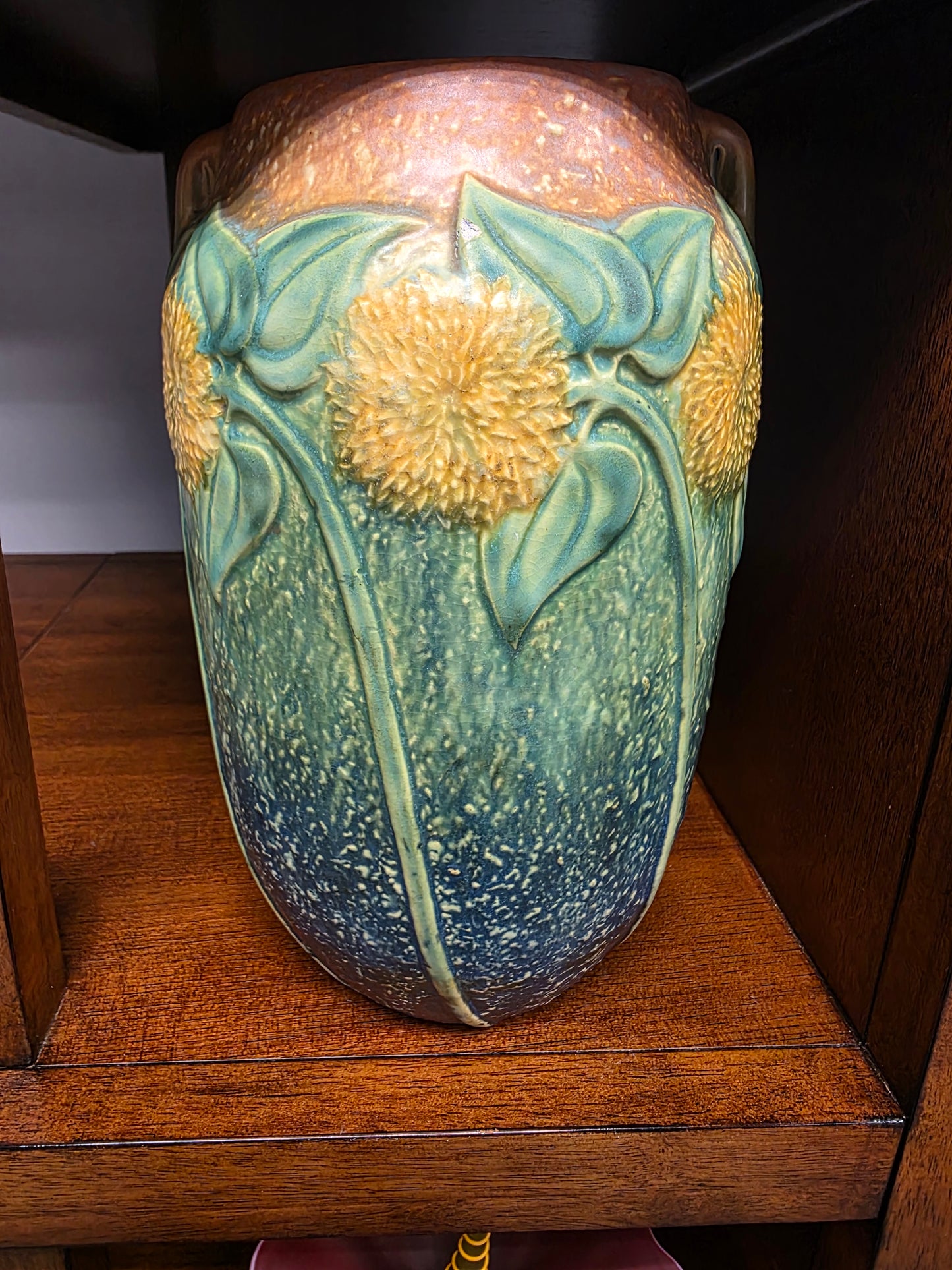Roseville Sunflower Vase 494 10