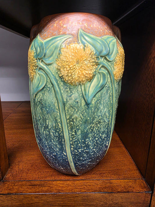 Roseville Sunflower Vase 494 10