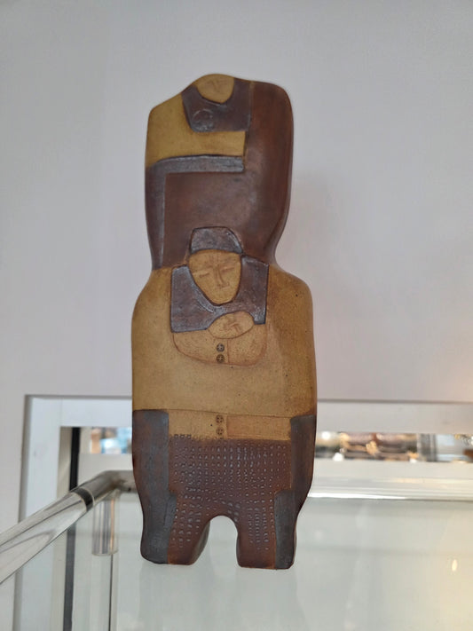Ceramic Family Sculpture by Dan & Lee Ross